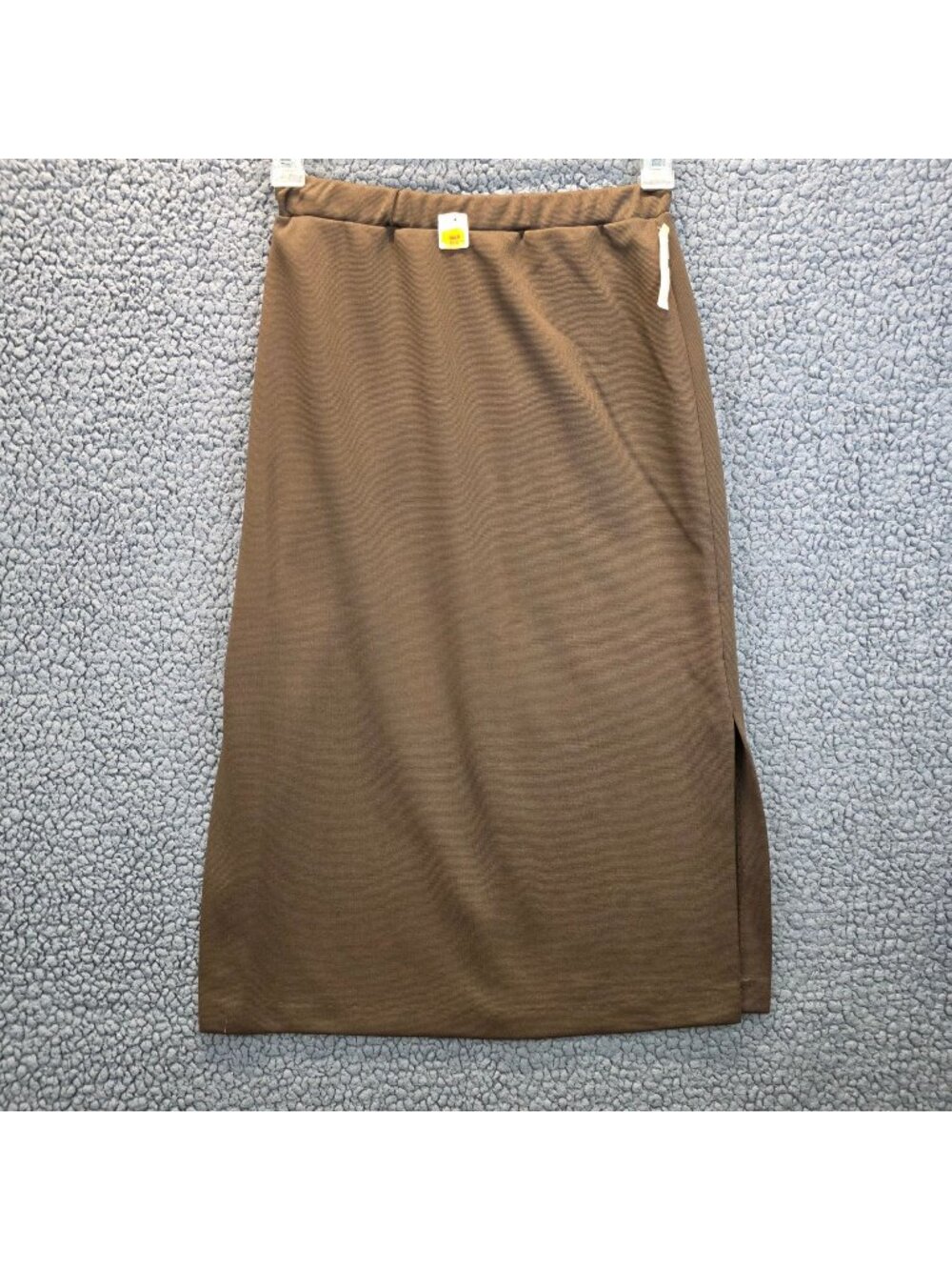 Vintage Perry Classics Knit Pencil Skirt Sze 10 Brown Neutral Capsule Minimalist